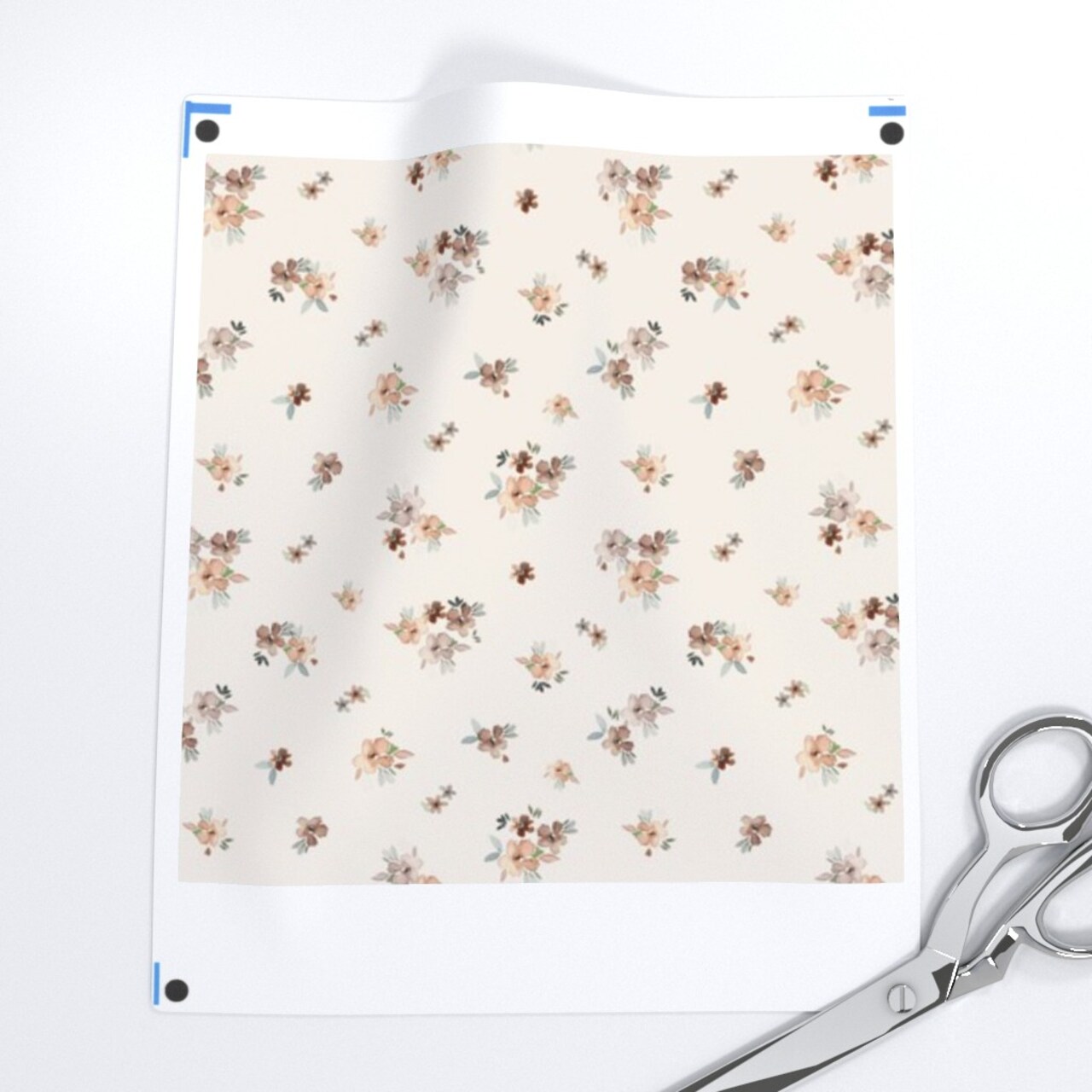Cottagecore Watercolor Ditsy Floral Dollhouse Boho Botanical Floral Flowers Garden Woodland Floral Prairie Farmhouse Bohemian Vintage Small Custom Printed Fabric by Spoonflower Various Fabrics by the Yard or Fat Quarter